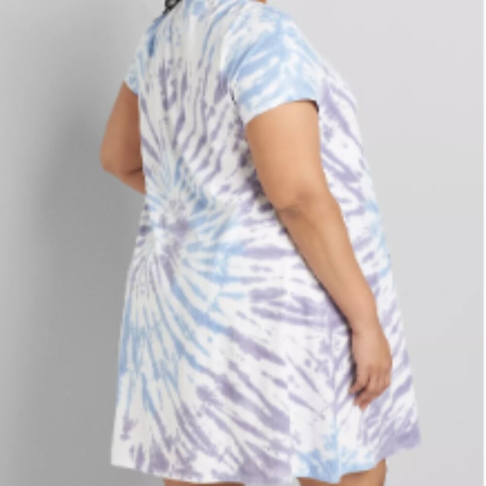 Lane Bryant LIVI Tie-Dye Swing Dress - Picture 3 of 13